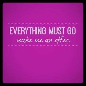 Make me an offer! Trying to clear out my closet